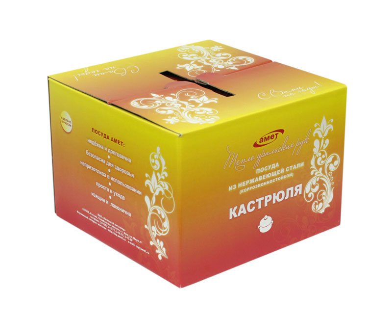 Кастрюля 5,0л Амет ТРС Славяна металл 1с870 Кастрюля 5,0л Амет ТРС Славяна металл 1с870