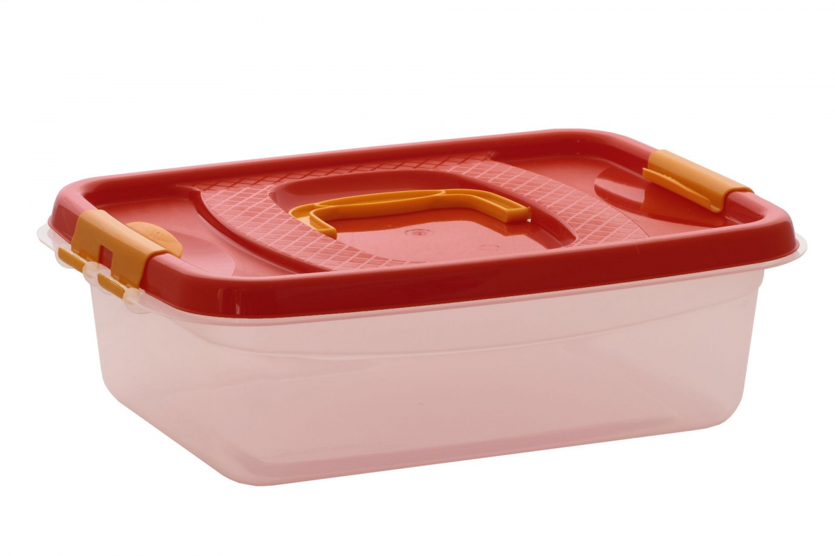 Контейнер 8л для пищевых продуктов оранжевый  (13шт/уп)