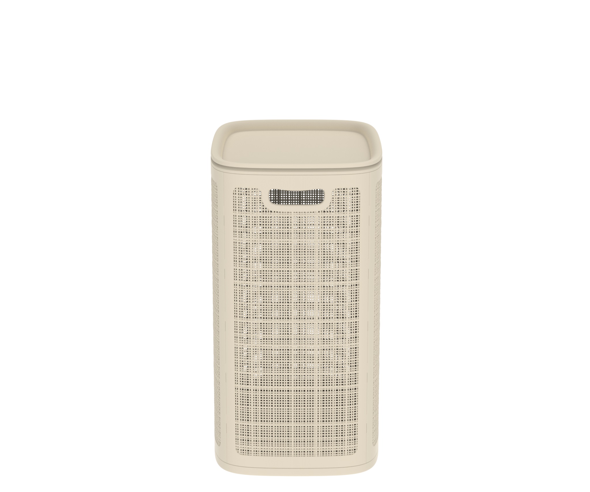 Корзина для белья 75л Лён 430×321×600мм) (сборная) (слоновая кость)