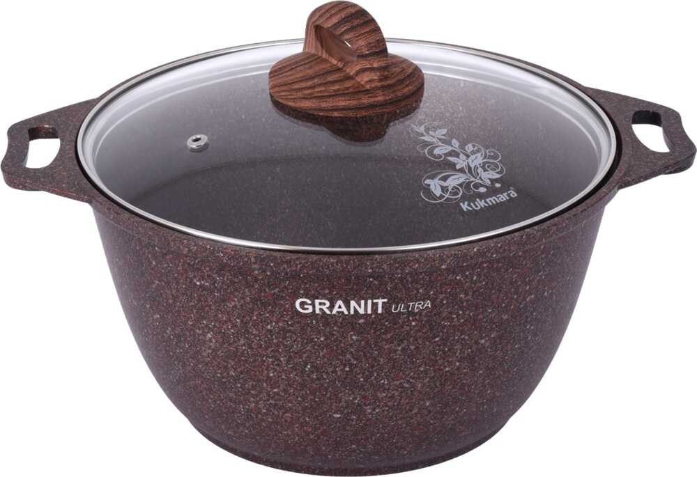 Кастрюля 3л Kukmara Granit Ultra red с крышкой кга32а Кастрюля 3л Kukmara Granit Ultra red с крышкой кга32а