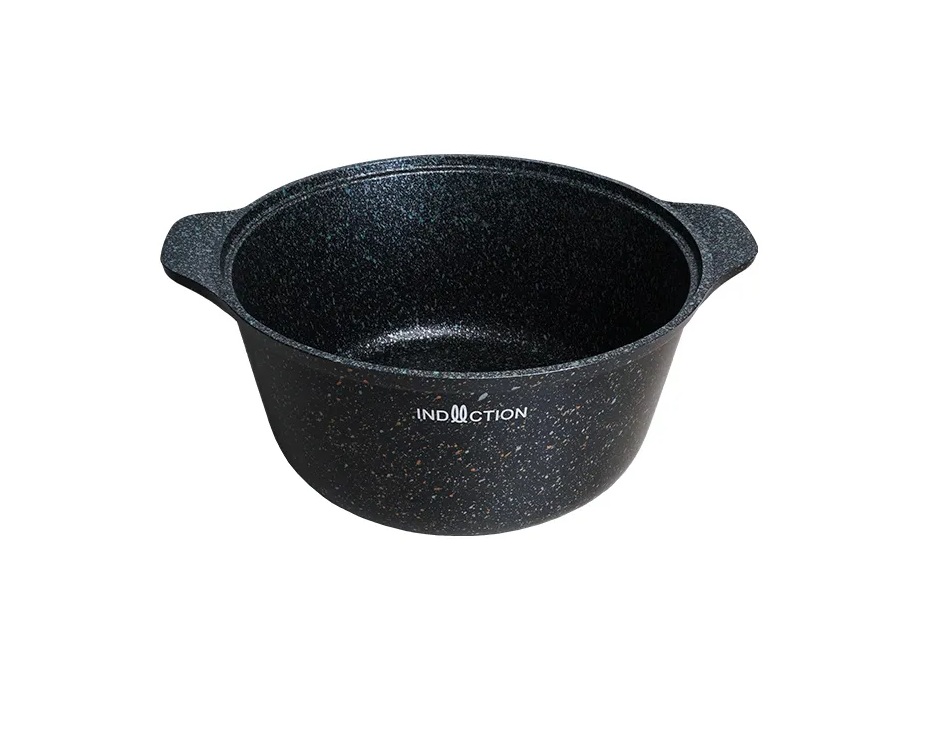 Кастрюля 3л Granit Ultra Induction  черный, алюминий, антипригарное покрытие, крышк(Кукмор) (5шт/уп)