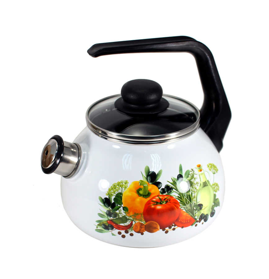 Чайник 2л Европейская кухня (со свистком) 4с210я