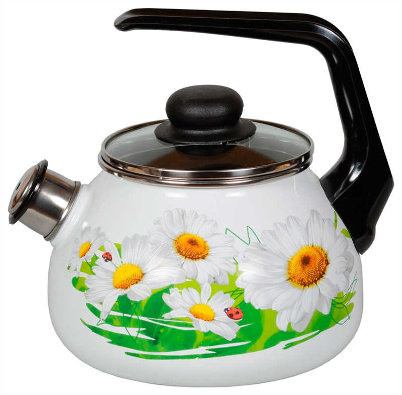 Чайник 2,0л Ромашки лето (со свистком) 4с210я 