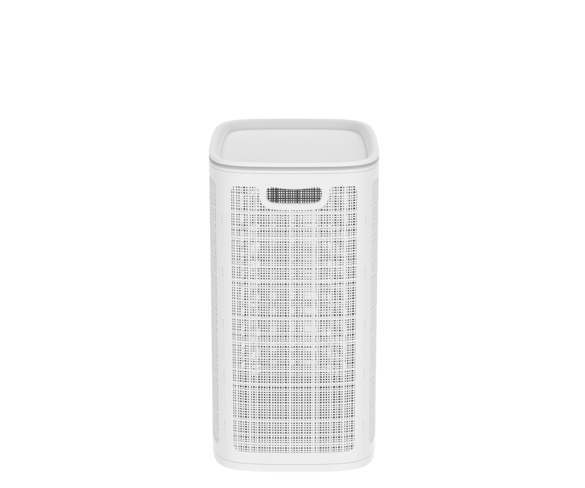 Корзина для белья 75л Лён 430×321×600мм) белый