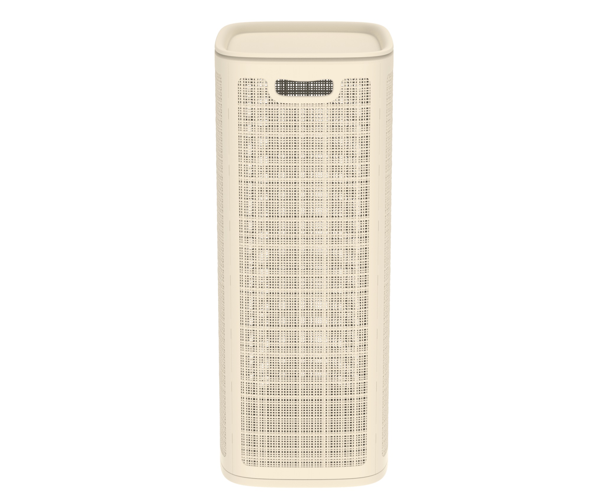 Корзина для белья 100л Лён 430×321×600мм) слоновая кость